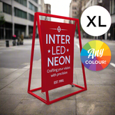 The Rotherhithe Whopper' - XL Metal 'A' frame with Swinging Panel (Any Colour!)